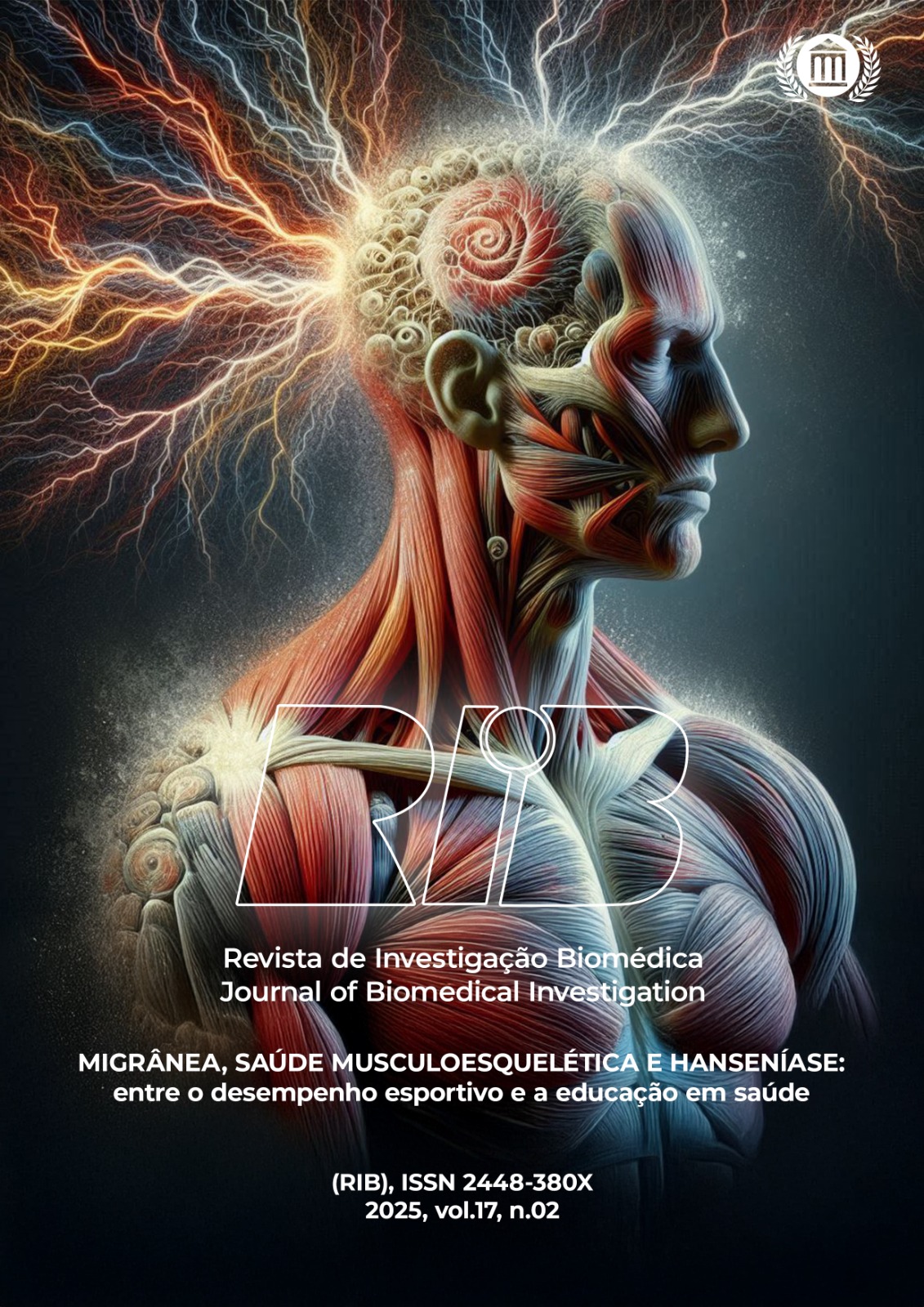 Imagem que transcreve: Interfaces entre Dor de cabeça, músculo e agentes de infecção. Peça confeccionada por João Pedro dos Reis Lyra Filho