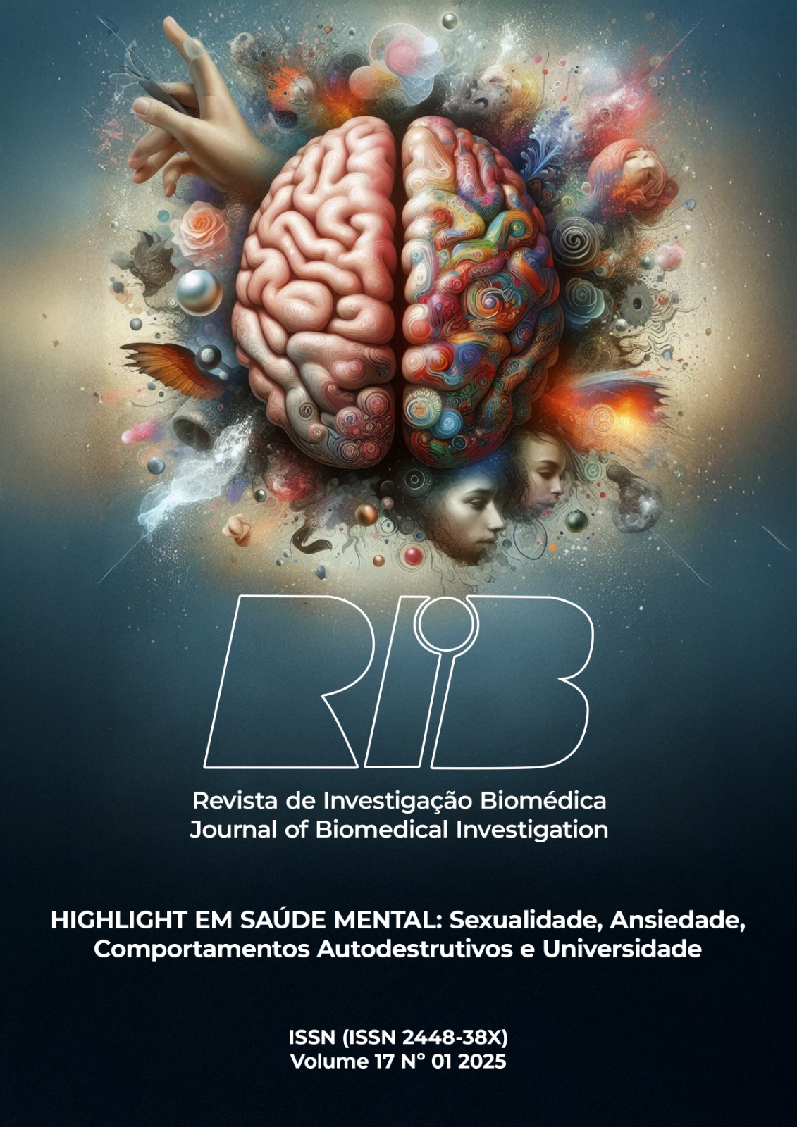 Imagem que descreve Destaques em saúde mental, que englobam a sexualidade, ansiedade, comportamentos autodestrutivos, assim como a Universidade. Desenho Gráfico e Arte Por: João Pedro dos Reis Lyra Filho